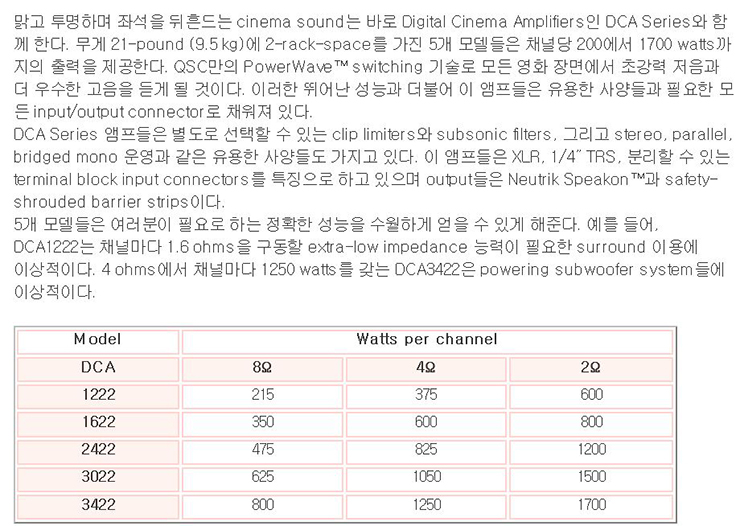 QSC 3022 파워앰프