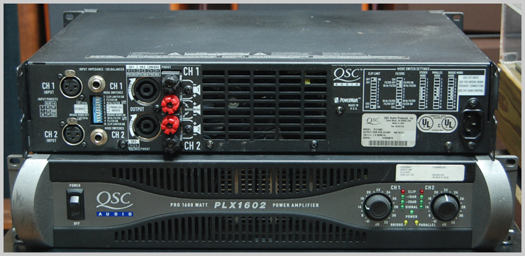 QSC사의 PLX-1602 파워 앰프