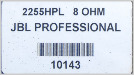 JBL 2255 HPL 15인치 국산 드라이버