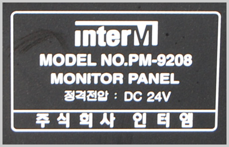 인터엠 PM-9208 모니터페널