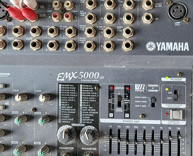 YAMAHA EMX5000-20 야마하 20채널 파워드믹서 앰프